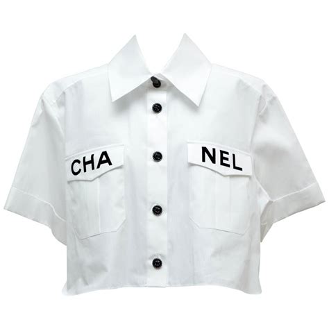 chanel blouse white|Chanel shirt clearance.